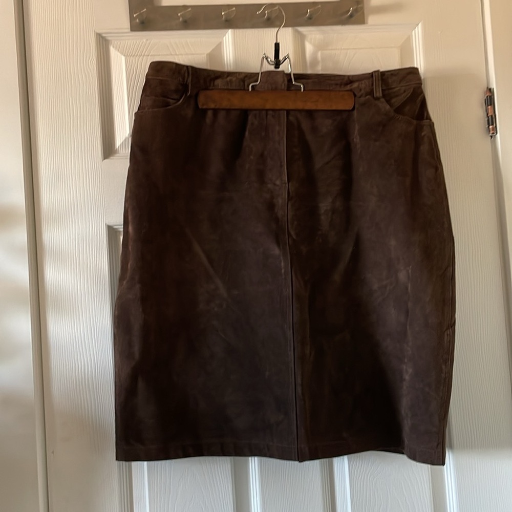 Vintage Nygard brown suede academia boho country leather